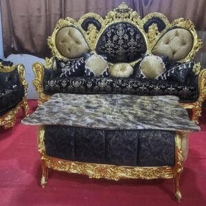 Gold/Blue Executive three seater