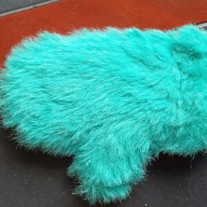 azure cloud plush mitt