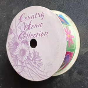 Country Home" Floral Pattern Ribbon