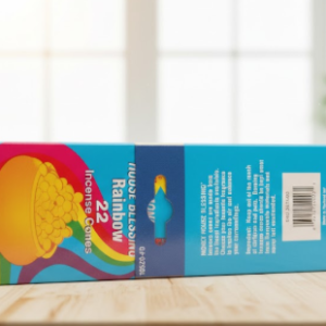 rainbow incense cones (22 count)