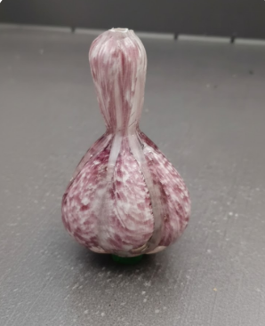 Artisan Hand-Blown Glass Garlic Bulb Decor Artisan Hand-Blown Glass Garlic Bulb Decor