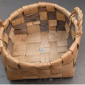 Hand-Woven Birch Bark Harvest Basket