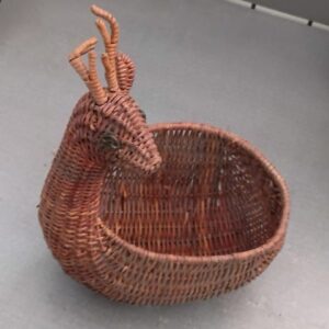 buck & berry artisan reindeer basket.