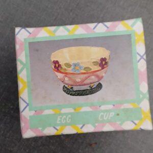 spring blossom hand painted egg cup