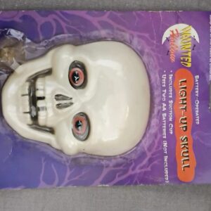 Haunted Hollows Light-Up Skull Decoration