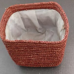 Rustic Terracotta Woven Storage Basket