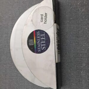 sitlax stainless steel semi circle card holder