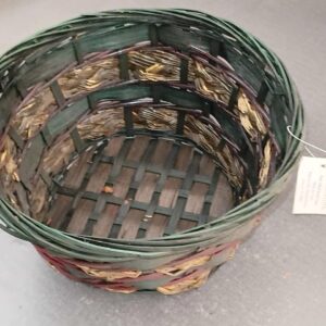 Earth-Tone Woven Decorative Gathering Basket