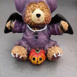halloween bat costume teddy bear figurine