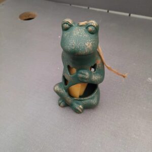 Zen Garden Frog Ceramic Tea Light Lantern
