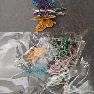 Flutter & Shine" Glitter Butterfly Hair Clips