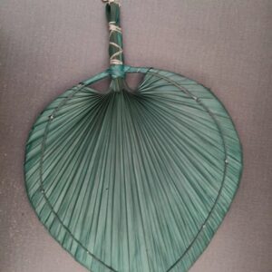 Artisanal Woven Palm Leaf Hand Fan