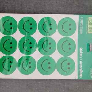 Heartline™ Shamrock Smiley Face Stickers