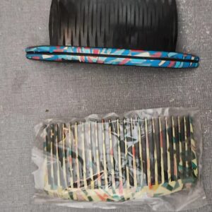 Geometric Patterned Hair Side Combs.