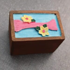 Miniature Floral Trinket Box