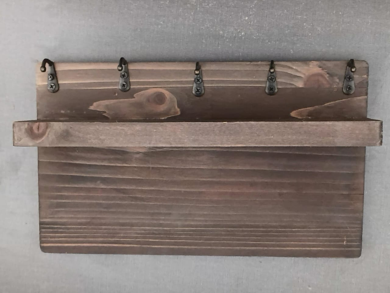 rustic hand stained wooden entryway organizer rustic hand stained wooden entryway organizer