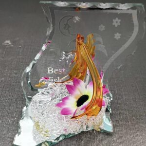 a Glass Art Keepsake or a Crystal Gift Plaque
