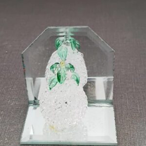 Handcrafted Glass Grape Sculpture