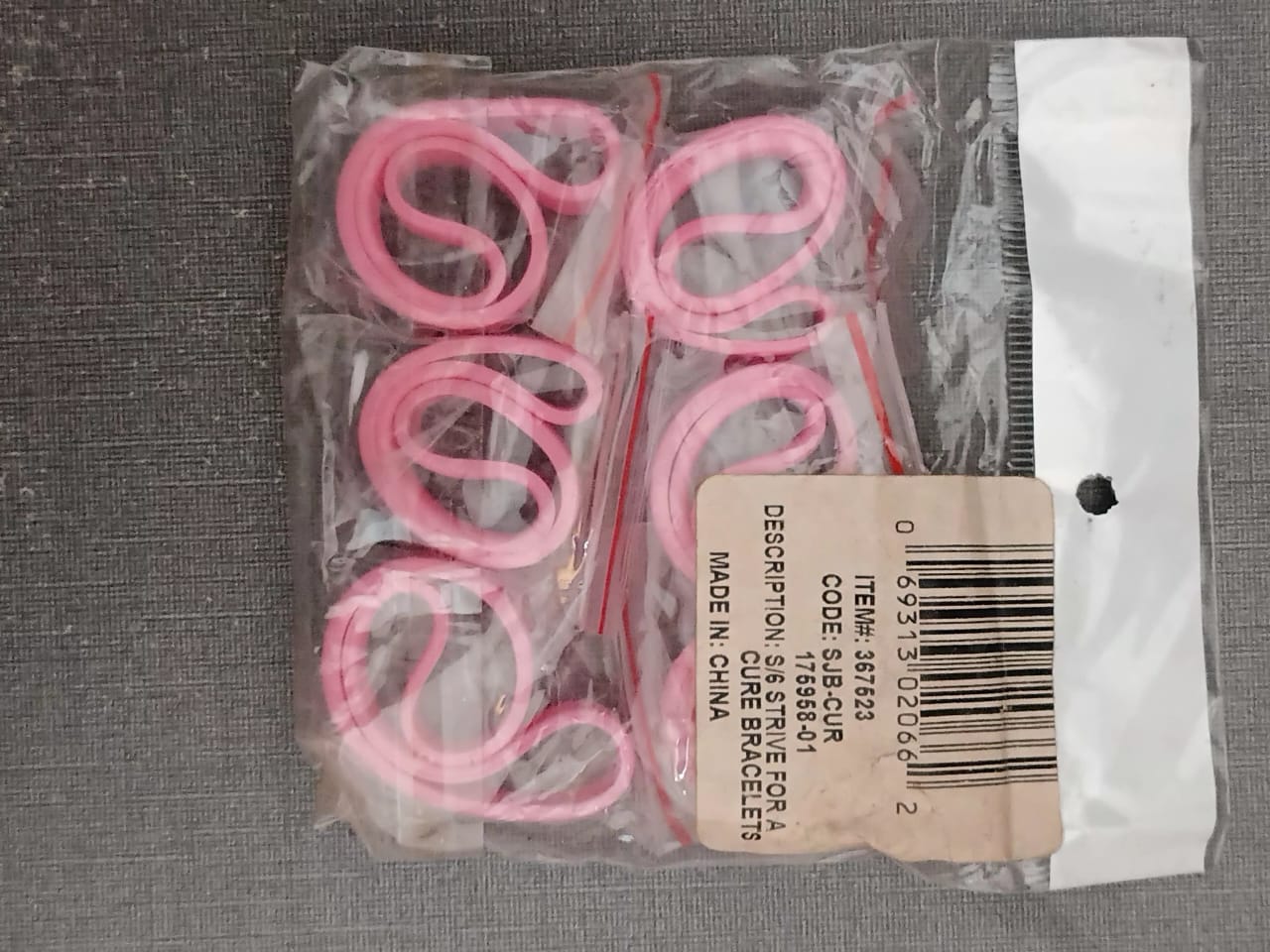 Pink Silicone Hope Wristbands Pink Silicone Hope Wristbands