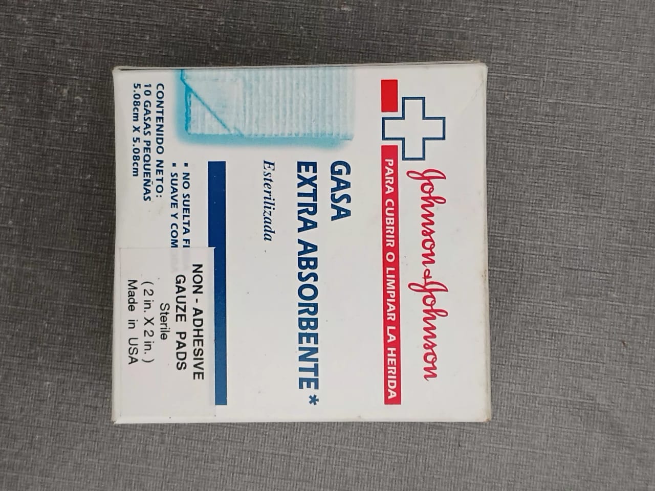 Johnson & Johnson Gasa Extra Absorbente (2 in. x 2 in.) Johnson & Johnson Gasa Extra Absorbente (2 in. x 2 in.)